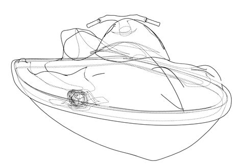jet ski sketch vector personal illustration extreme vector personal