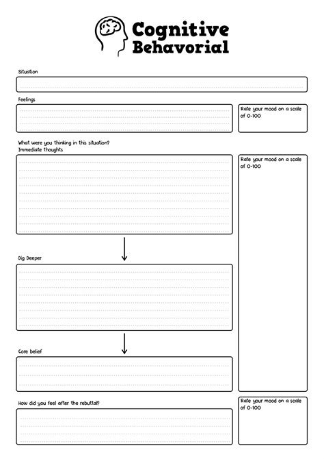 abc cognitive behavioral therapy worksheet