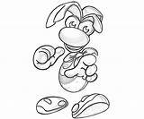 Rayman Coloring Pages Drawing Games sketch template