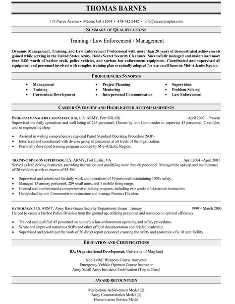military resume templates