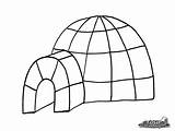 Igloo Greatestcoloringbook Coloriages Bâtiments sketch template