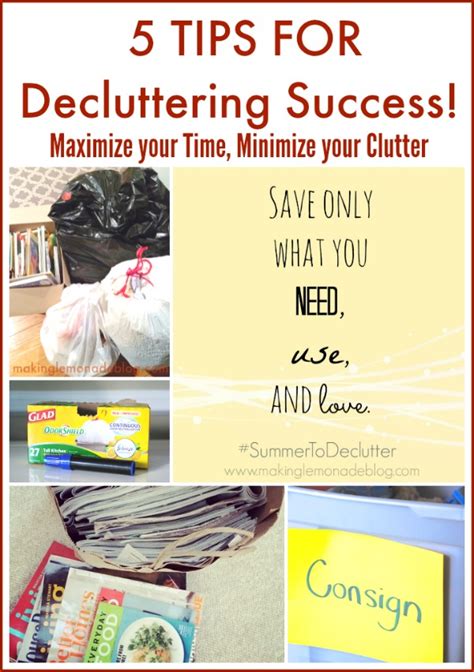 how to organize for decluttering success { summertodeclutter} making