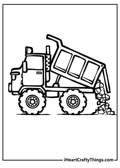 dump truck coloring pages  print