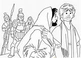 Coloring Judas Easter Betrayal Week sketch template