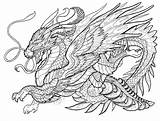 Coloring Pages Creatures Mythical Printable Mystical sketch template