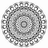 Round Coloring sketch template