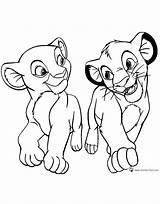 Nala Simba Coloring Pages Getcolorings Color Printable sketch template