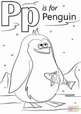 Coloring Penguin Letter Pages Printable Preschool Alphabet Crafts Super Colouring Sheets Kids Pizza Choose Animals Supercoloring Dot Words Colorings Games sketch template