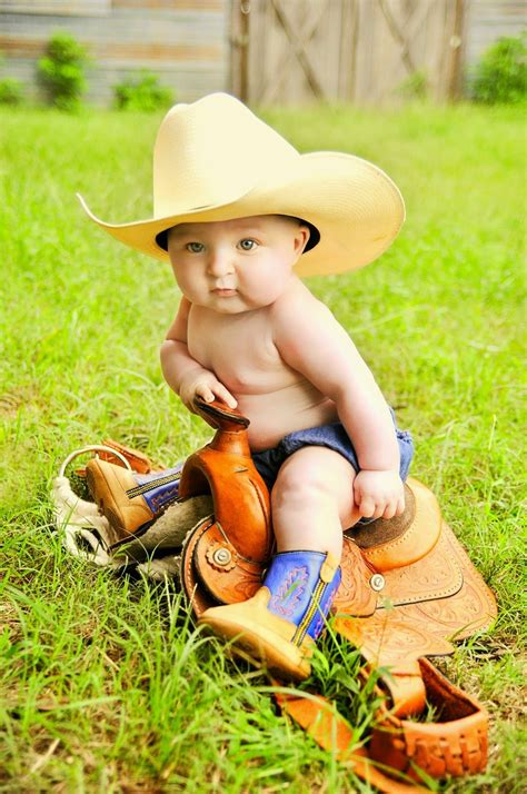 mccoys  month portraits baby cowboy baby stuff country baby pictures