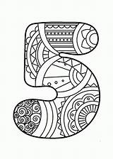 Number Coloring Pages Numbers Pattern Wuppsy Kids Mandala Counting Printables источник sketch template