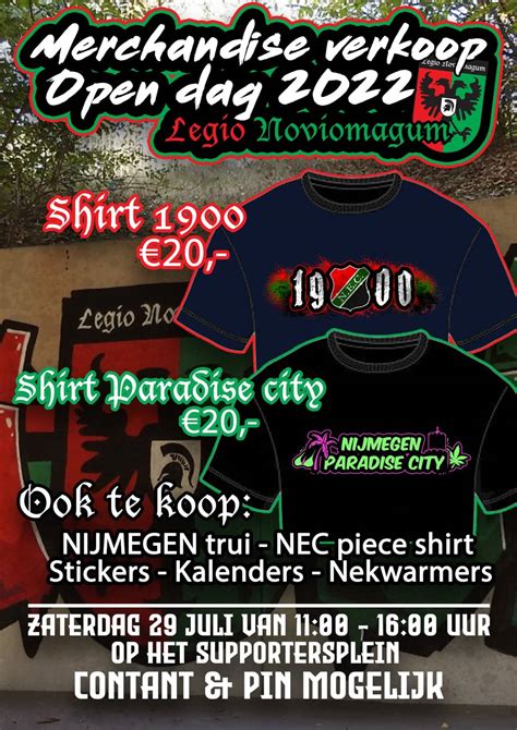 merchandise verkoop open dag  legio noviomagum