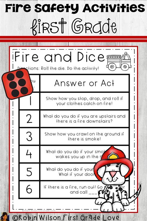 printable fire safety worksheets