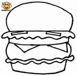 Coloring Pages Hamburger Frappuccino Kids Template sketch template