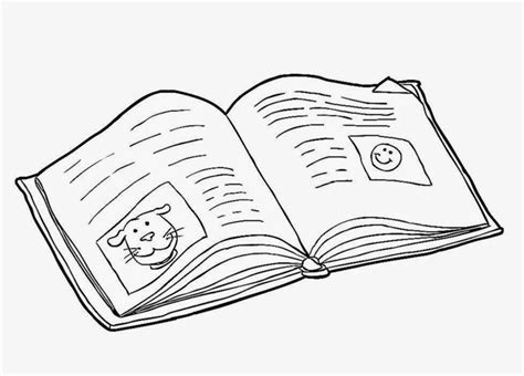 open book colouring pages clipartsco