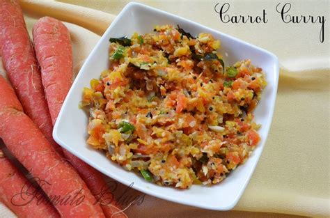 carrot curry south indian lunch recipes
