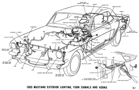mustang headlight wiring diagram schematic