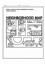 Neighborhood Worksheets Map Maps Neighborhoods Worksheet Printables Kindergarten Esl Adjectives Worksheeto Draw Via Station sketch template