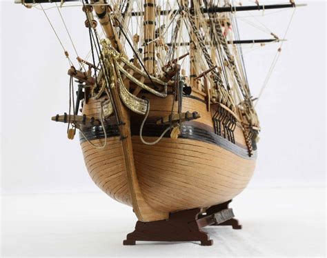 close up photos of ship model hms bounty of 1784