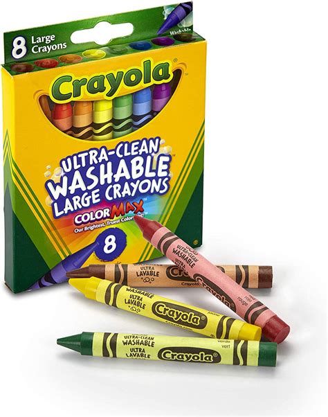 crayola ultra clean washable large crayons  count walmartcom
