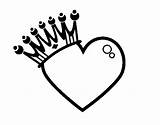 Crown Heart Coloring Para Colorear Con Dibujo Corazón Corazones Dibujos Imagenes Coronado Amor Coloringcrew Search Dibujar Hearts Draw Zentangles Drawings sketch template
