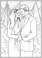 Coloring Harry Meghan Pages Wedding Doverpublications Book Story Colouring Megan Publications Dover Adult Royal Zb Samples sketch template