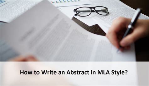 write  abstract  mla style step  step