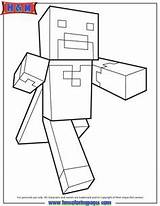 Minecraft Coloring Pages Notch Character Herobrine Characters Kids Cape Running Kid Stuff Western Children Theme Crafts Fun Capes Enderman Cute sketch template