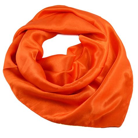 bijoux  small neckerchief sk  orange shawls scarves