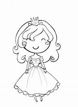 Coloring Princess Pages Little Sweet Girl Girls Dibujo Disney Colouring Color Printable Sixteen 為孩子的色頁 Fairy sketch template
