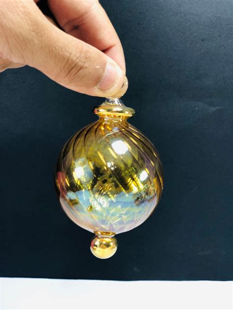 Set Of Five Egyptian Hand Blown Christmas Ornaments Decorative Etsy