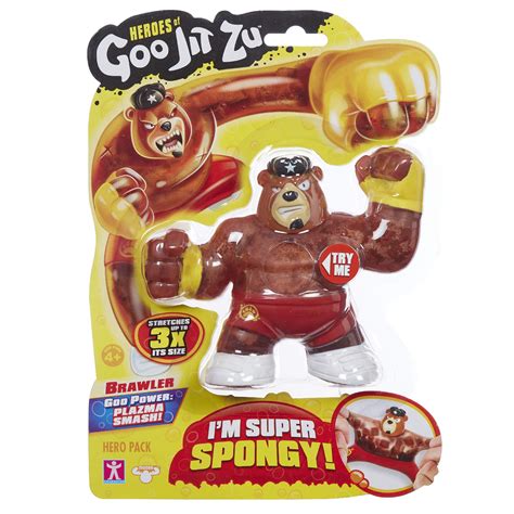 heroes  goo jit zu single spongy bear action figure brawler buy