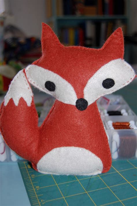 white schoolhouse  fox softie pattern