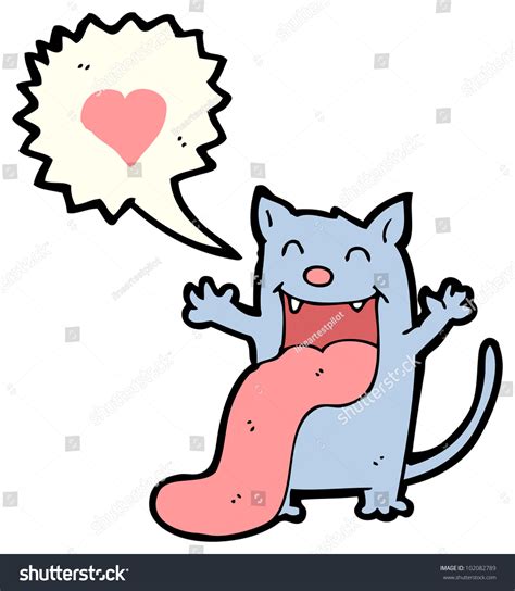 Cartoon Funny Cat Love Stock Illustration 102082789