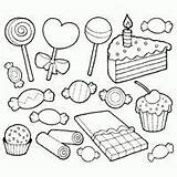 Coloring Pages Sweets Candy Sweet Printable Activities Colouring Book Sheets Treats Choose Board sketch template