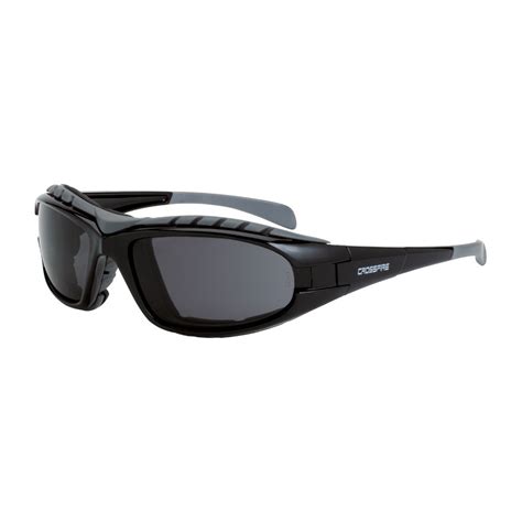 safety products inc crossfire® diamondback foam lined safety glasses