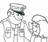 Coloring Police Pages Print Getcolorings Policeman sketch template