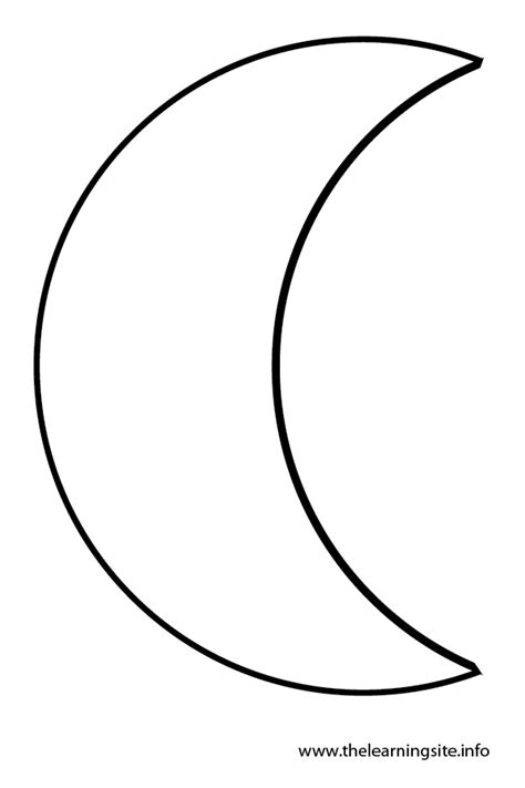 crescent moon coloring page getcoloringpagescom