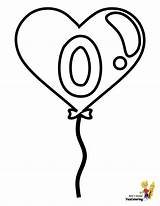 Balloons Alphabets sketch template