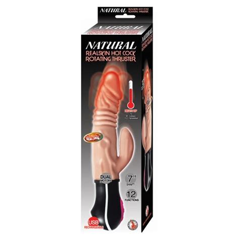 natural real skin hot cock rotating and thrusting dildo sex toys at