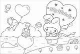 Melody Coloring Pages Color Sanrio Kuromi Kitty Wallpaper Hello Colouring Cartoons Cartoon Fanpop Book Kids Sheets Printable Background Print Cute sketch template