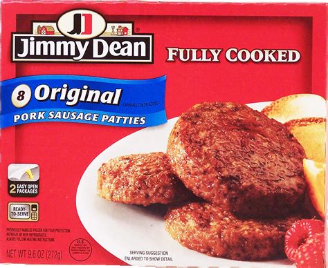 groceries product infomation for jimmy dean 8 fully cooked