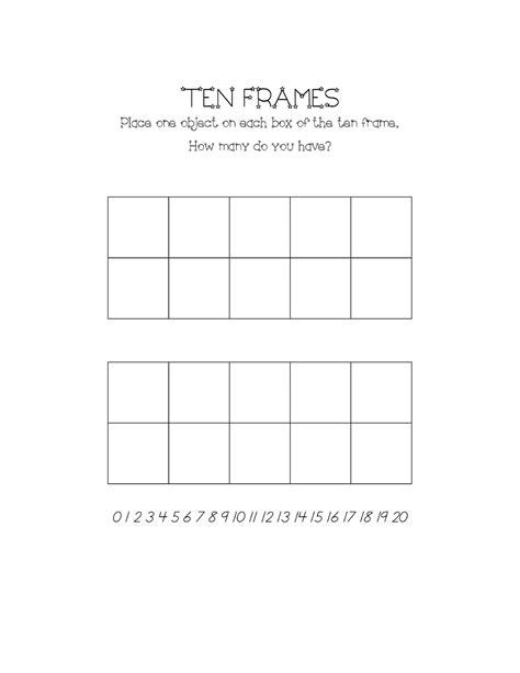 printable tens frames