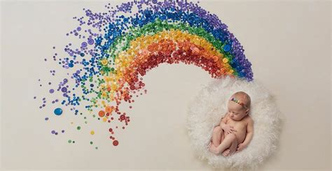 rainbow baby photography capture  light photography