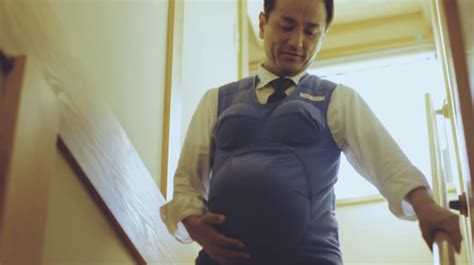Japanese Politicians Wear ‘pregnancy’ Vests To Urge Men To Help More