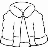 Coat Jacket Winter Coloring Clipart Clothes Snow Wear Kids Drawing Line Color Draw Preschool Pages Crafts Hat Outline Printable Colouring sketch template