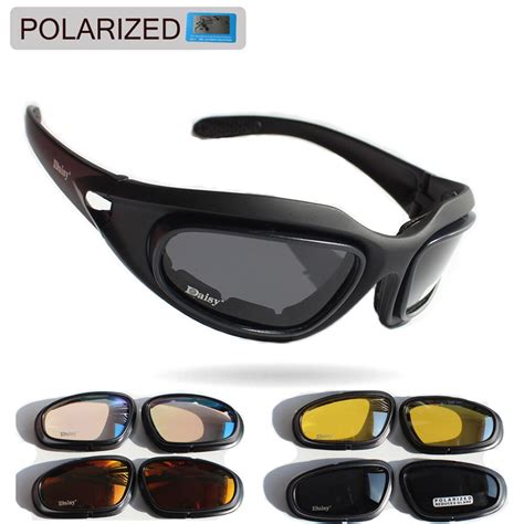 Polarized Tactical Daisy C5 Glasses Military Goggles Bullet Proof Army