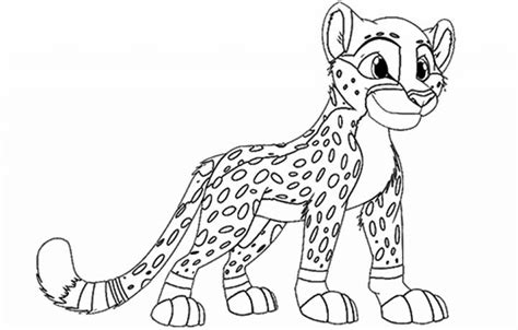 cute baby cheetah coloring pages yxb