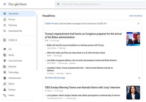 google news  top stories trisolute news dashboard