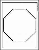 Octagon Squares Polygons Triangles sketch template