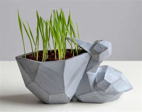 simulation concrete animal succulent planter flower pot